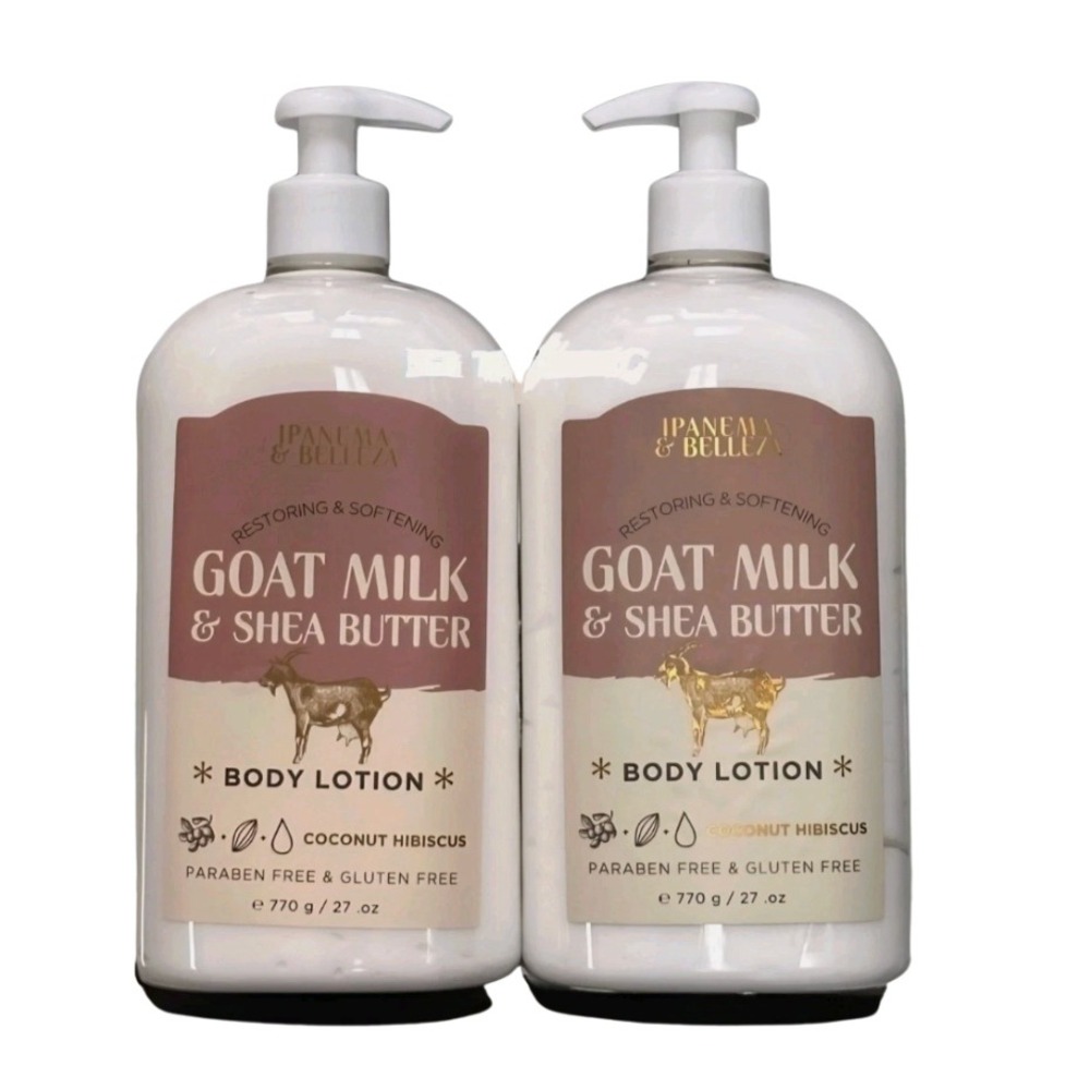 2 Pack of IPANEMA & BELLEZA Goat Milk lotion
